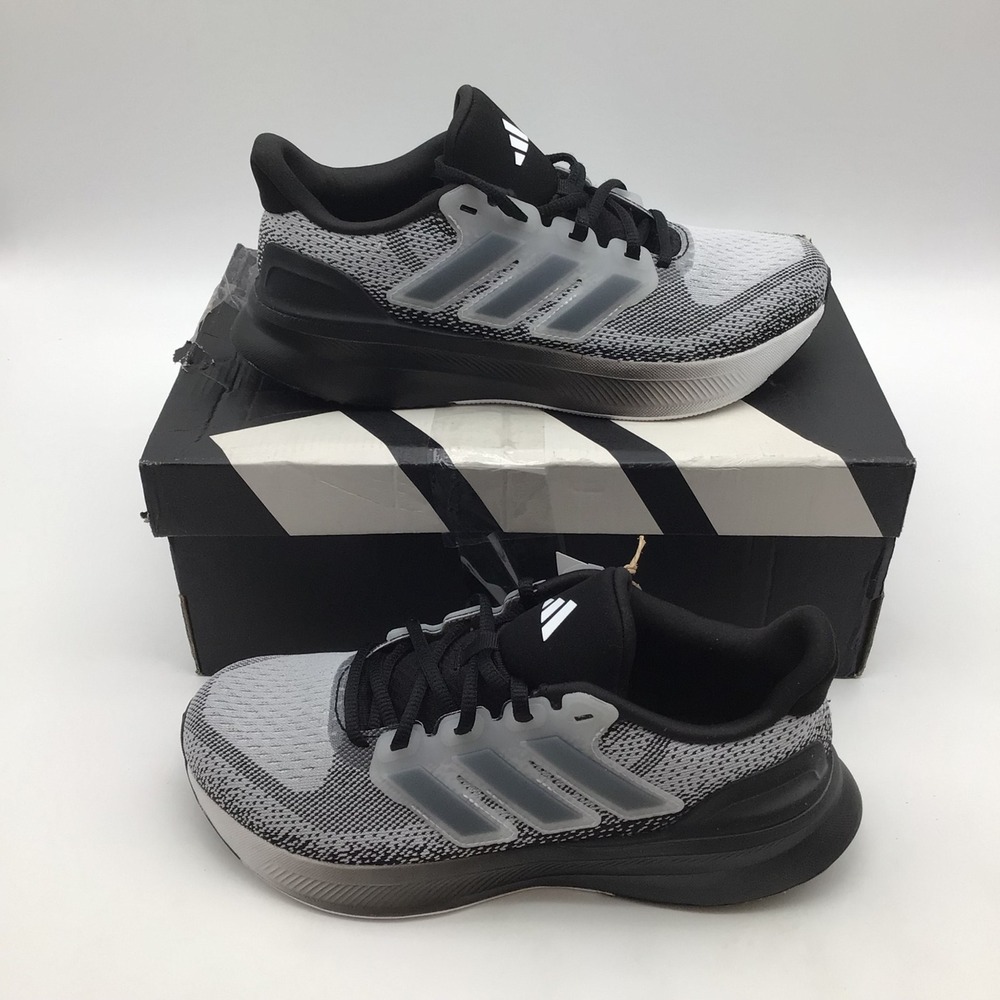 Adidas UltraRun 5 J Kids Running Shoes Grey Black JS1096 Size 5 US NEW